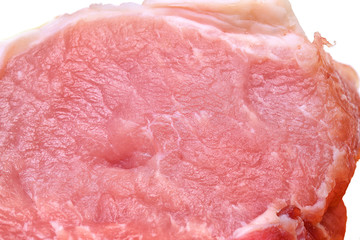 Piece of fresh pork closeup