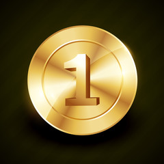 golden no 1 vector label design