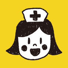 nurse doodle drawing