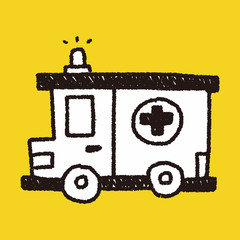 ambulance doodle drawing