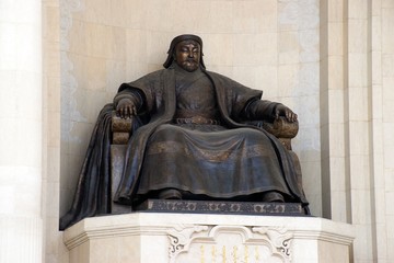 bronze statue of the great emperor - Genghis Khan