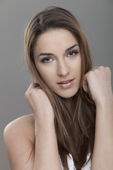 Naklejka premium Woman with blue eyes