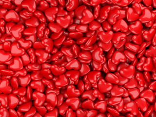 Heart 3d background.