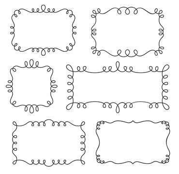 Collection of decorative loop frames