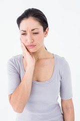 Fototapeta premium Woman suffering from teeth pain