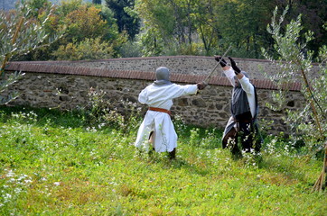 medieval seeking man living during a long war