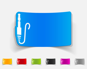 realistic design element. connector