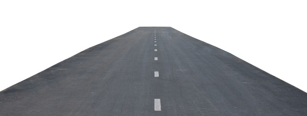 Road with median strip