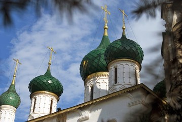 Fototapeta na wymiar Church of Elijah Prophet, Yaroslavl (Russia). UNESCO Herigate.