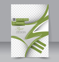 Flyer template. Business brochure. A4 poster for business