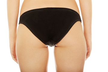 Beautiful woman buttocks.