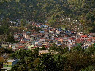 Naklejka premium Mae Sai view, Thailand