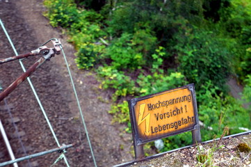 Warnung Hochspannung