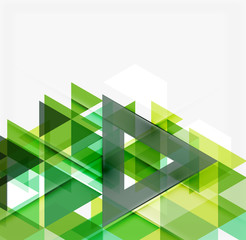 Fototapeta premium Abstract geometric background. Modern overlapping triangles