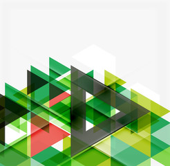 Naklejka premium Abstract geometric background. Modern overlapping triangles