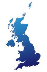 Großbritannien in Blau