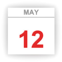 May 12. Day on the calendar.