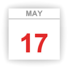 May 17. Day on the calendar.