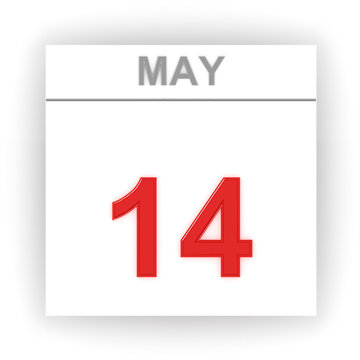 May 14. Day on the calendar.