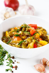Delicious Eggplant Food with Tomato