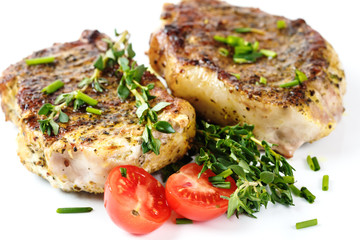 Fresh Roasted on Grill Meat Steak