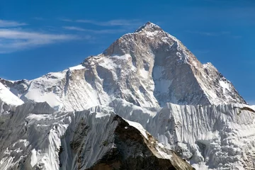 Brushed aluminium prints Makalu View of mount Makalu (8463 m) from Kongma La pass