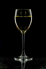 weineglass on black