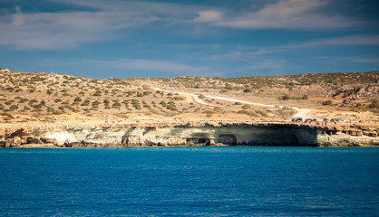 Fototapeta premium landscape with sea caves