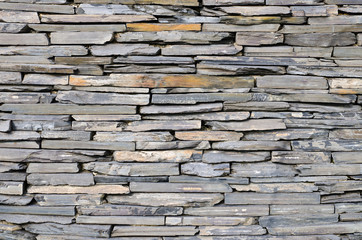 pattern of decorative slate stone wall