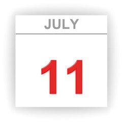 July 11. Day on the calendar.