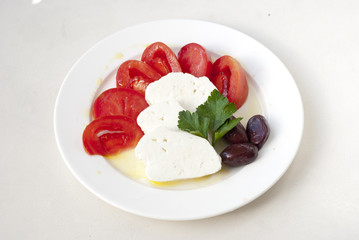 light mediterranean lunch