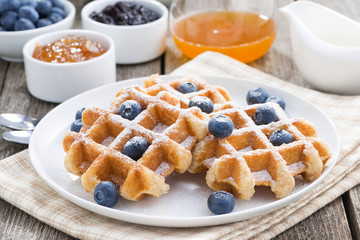 delicious waffles for breakfast