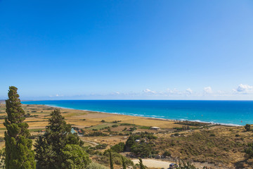 Panoramic view of the Cyprus coast