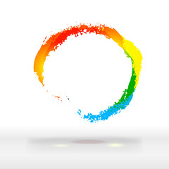 Modern festive colorful cloud