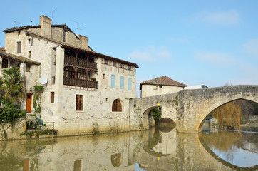 The ancient French town Nerac