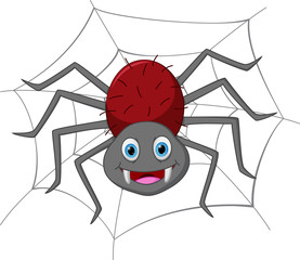 Funny spider cartoon