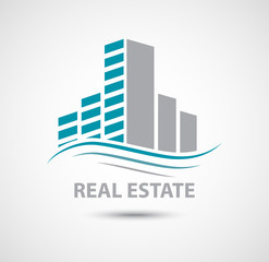 Real estate logo design concept