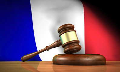 French Law And Justice Concept