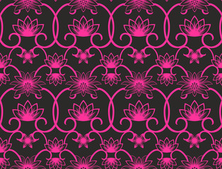 Seamless background from a floral ornament, Fashionable modern w