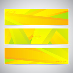 Collection of the 3 colorful web banners . Can be used for your