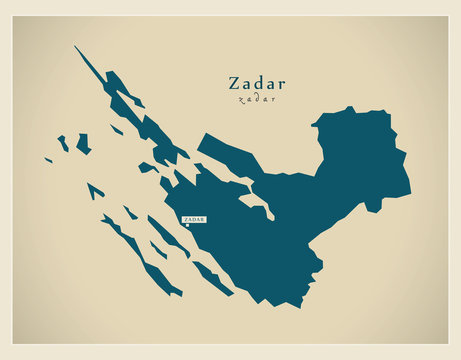 Modern Map - Zadar HR