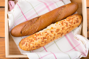 Two mini baguettes