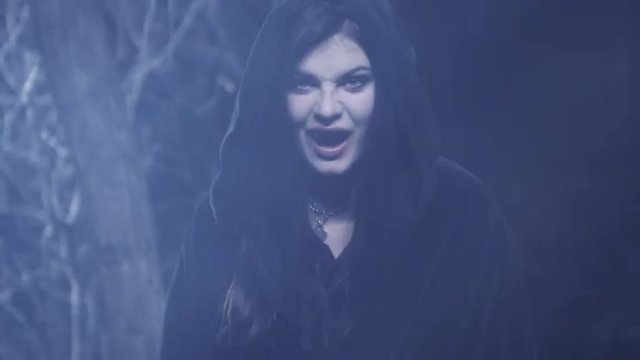 MS Portrait of vampire at night / Cedar Hills, Utah, USA