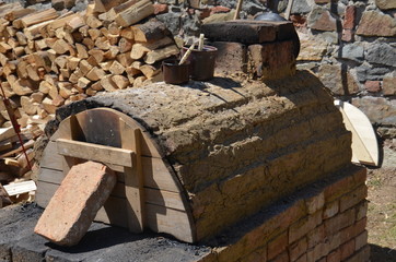 Brick historical oven