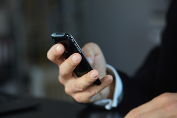 man using mobile phone
