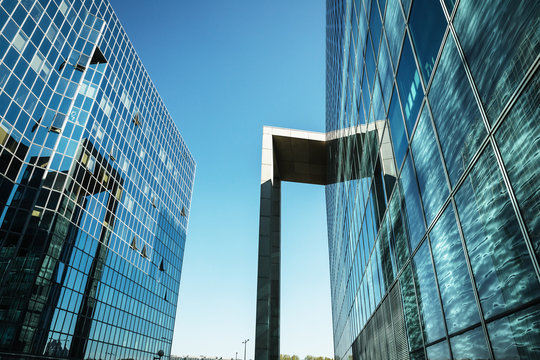 Modern building on a sky background