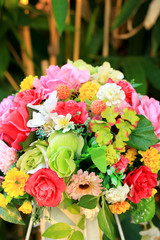 Beautiful vintage artificial flowers