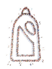 people in the form of plastic bottles.