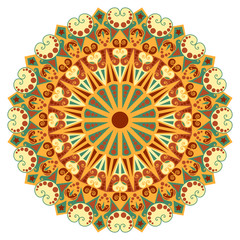 Round ethnic pattern