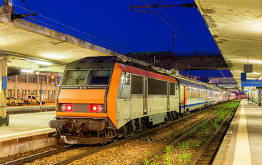 Regional express train at Mulhouse station - France